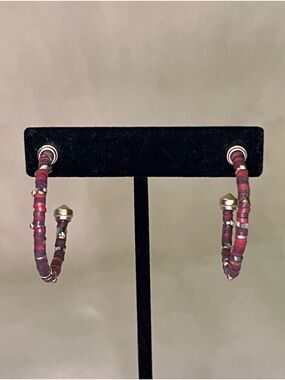 Kendra Scott Reece Gold Tone Multicolor Hoop Earring